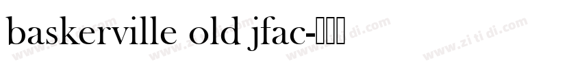 baskerville old jfac字体转换